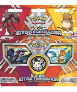 Kit do Treinador Lycanroc e Raichu de Alola Sol e Lua - Pokémon TCG